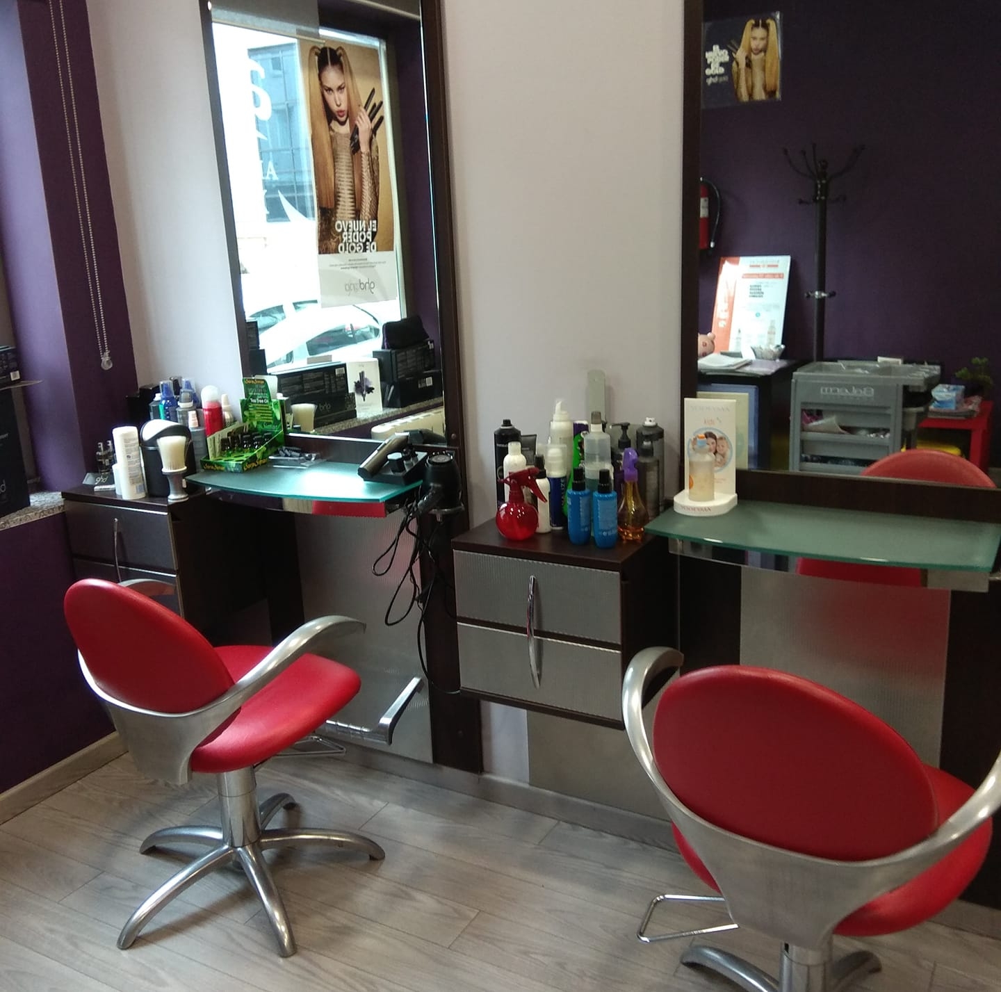 Zona de trabajo de Peluquería Ana Boiro